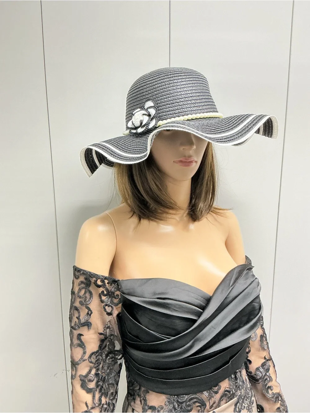 ☀️CUSTOM CAMELLIA PEARL SUMMER HAT